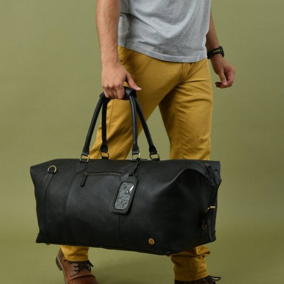 Leather Duffle MenTraveller Bag